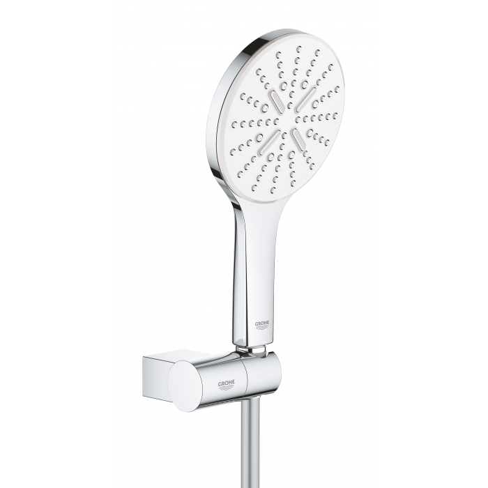 Душевой набор GROHE Rainshower SmartActive 130, 3 вида струй, белая луна 