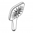 Ручной душ, 3 вида струй, GROHE Rainshower SmartActive 130 Cube, хром