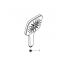Ручной душ GROHE Rainshower SmartActive 130 Cube. 3 вида струй, теплый закат матовый 