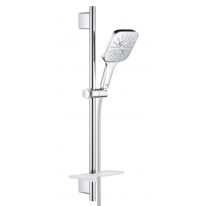 Душевой гарнитур GROHE Rainshower SmartActive 130 Cube, 3 вида струй, хром 