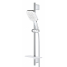 Душевой гарнитур GROHE Rainshower SmartActive 130 Cube, 3 вида струй, белая луна 