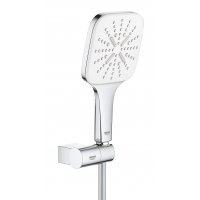 Душевой набор GROHE Rainshower SmartActive 130 Cube, 3 вида струй, белая луна 