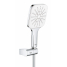 Душевой набор GROHE Rainshower SmartActive 130 Cube, 3 вида струй, белая луна 