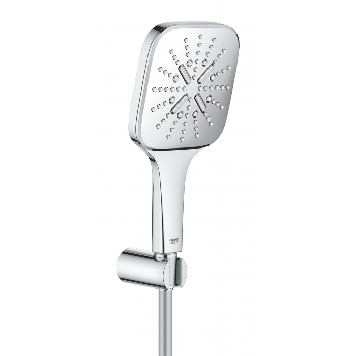 Душевой набор GROHE Rainshower SmartActive 130 Cube, 3 вида струй, хром (26589000)