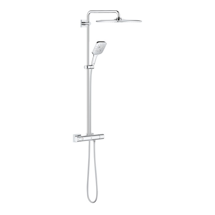 Душевая система с термостатом для настенного монтажа, GROHE Rainshower SmartActive 310, хром (26649000)