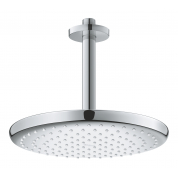 Верхний душ GROHE Tempesta 250, круглый + Душевой кронштейн потолочный 142 мм, хром 