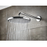 Верхний душ GROHE Tempesta 250, круглый (низ-хром, верх-белый) + Душевой кронштейн 380 мм, хром 