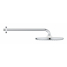 Верхний душ GROHE Tempesta 250, круглый (низ-хром, верх-белый) + Душевой кронштейн 380 мм, хром 