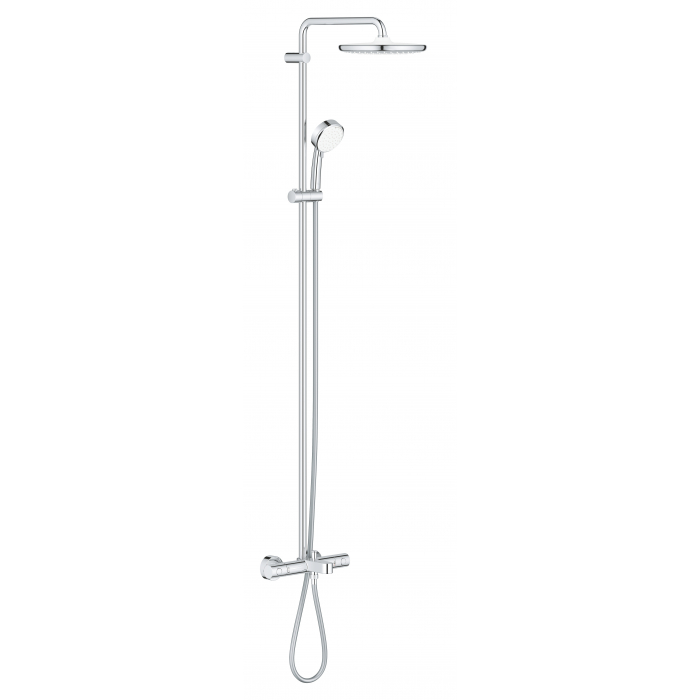 Душевая система с термостатом для ванны, настенный монтаж, GROHE Tempesta Cosmopolitan System 250, хром