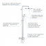 Душевая система GROHE Tempesta Cosmopolitan 250 со смесителем, хром 