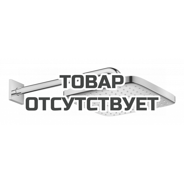 Верхний душ GROHE Tempesta 250 CUBE, квадратный + Душевой кронштейн 380 мм, хром 