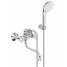 Смеситель для ванны GROHE Costa L универсальный, с душевым гарнитуром, хром 