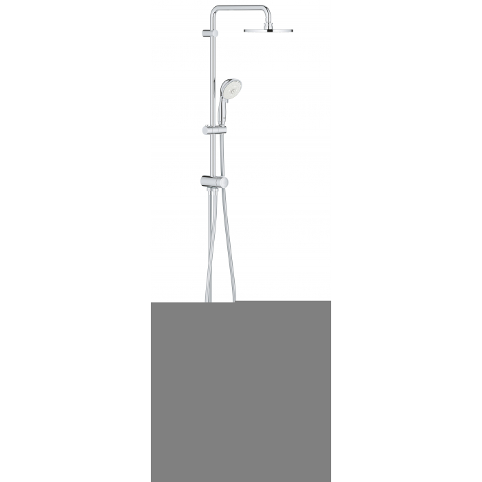 Душевая система Flex наружного монтажа с переключателем, GROHE New Tempesta Rustic System 200, хром