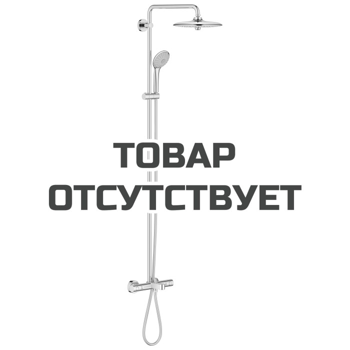 Душевая система с термостатом для ванны, GROHE Euphoria 260, хром 