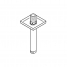 Душевой кронштейн потолочный GROHE Rainshower neutral 151 мм, хром 
