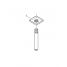 Душевой кронштейн потолочный GROHE Rainshower neutral 151 мм, хром 