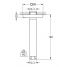 Душевой кронштейн потолочный GROHE Rainshower neutral 151 мм, хром 