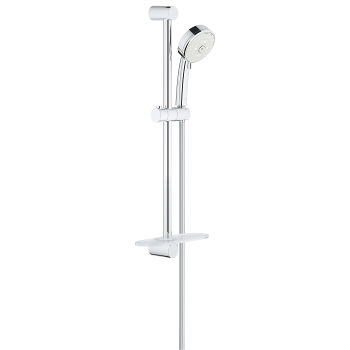 Душевой гарнитур GROHE New Tempesta Cosmopolitan 100 с полочкой, 600 мм, 9,5 л/мин, хром 