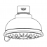 Верхний душ GROHE Tempesta New Rustic IV, 9,5 л/мин, хром 