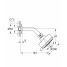 Верхний душ GROHE New Tempesta Cosmopolitan 100, 4 режима, хром 