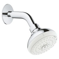Комплект верхнего душа GROHE Tempesta New IV с кронштейном, 9,5 л/мин, хром 