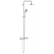 Душевая система с термостатом для настенного монтажа, GROHE Tempesta Cosmopolitan 160, хром