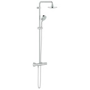 Душевая система с термостатом для настенного монтажа, GROHE Tempesta Cosmopolitan 160, хром (27922000)