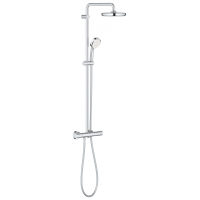 Душевая система с термостатом для настенного монтажа, GROHE Tempesta Cosmopolitan System 210, хром