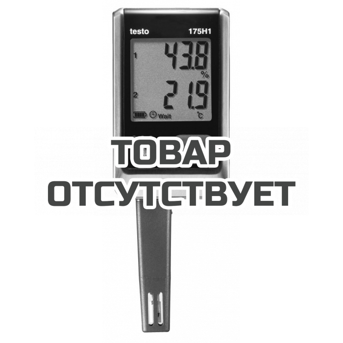 Логгер данных температуры и влажности с интегрированным внешним зондом Testo 175 H1