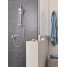 Душевой гарнитур GROHE Tempesta New с полочкой, душевая штанга 600 мм, хром 