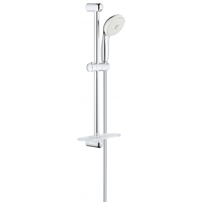 Душевой гарнитур GROHE Tempesta New с полочкой, душевая штанга 600 мм, хром 