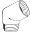 Угловой переходник для подключения душевого шланга 1/2″ x 1/2″ GROHE Sena, хром 