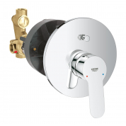 Смеситель для ванны GROHE BauEdge скрытого монтажа, в комплекте с монтажной частью, хром 