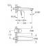 Внешняя часть смесителя для раковины GROHE Eurostyle на 2 отверстия, белая луна 