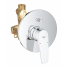Смеситель для ванны GROHE BauFlow скрытого монтажа, в комплекте с монтажной частью, хром 