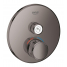 Внешняя часть термостата для душа GROHE Grohtherm SmartControl на 1 потребителя, круглая, темный графит глянец 