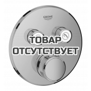 Внешняя часть термостата для ванны и душа GROHE Grohtherm SmartControl на 2 потребителя, круглая, теплый закат глянец 