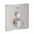 Внешняя часть термостата для душа GROHE Grohtherm SmartControl на 1 потребителя, квадратная, суперсталь 