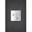 Внешняя часть термостата для ванны и душа GROHE Grohtherm SmartControl на 3 потребителя, квадратная, хром 