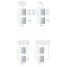Внешняя часть переключателя потоков GROHE Grohtherm SmartControl на 3 положения, круглая, белая луна 