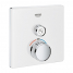 Внешняя часть термостата для душа GROHE Grohtherm SmartControl на 1 потребителя, квадратная, белая луна 