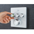 Внешняя часть термостата для ванны и душа GROHE Grohtherm SmartControl на 3 потребителя, квадратная, белая луна 