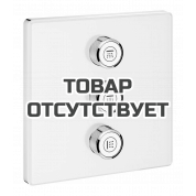 Внешняя часть переключателя потоков GROHE Grohtherm SmartControl на 3 положения, квадратная, белая луна 