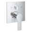 Внешняя часть смесителя для ванны GROHE Allure скрытого монтажа на 3 потребителя, квадратная, хром 