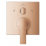 Внешняя часть смесителя для ванны GROHE Allure скрытого монтажа на 3 потребителя, квадратная, теплый закат матовый 