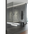 Внешняя часть термостата для душа GROHE Allure скрытого монтажа на 2 потребителя, квадратная, темный графит глянец 
