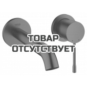 Внешняя часть смесителя для раковины GROHE Essence скрытого монтажа, на 2 отверстия, M-Size, темный графит матовый