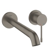 Внешняя часть смесителя для раковины GROHE Essence скрытого монтажа, на 2 отверстия, L-Size, темный графит матовый (29193AL1)