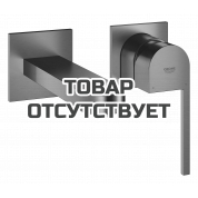 Внешняя часть смесителя для раковины GROHE Plus на 2 отверстия, M-Size, темный графит матовый 