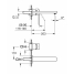 Внешняя часть смесителя для раковины GROHE Plus на 2 отверстия, L-Size, хром 